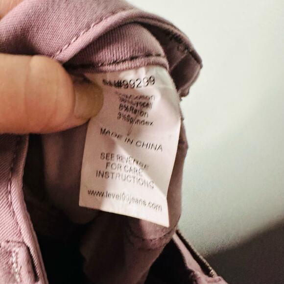 Anthropology Level 99 Women’s Mauve Lily Skinny Straight Jeans Size 25 - Picture 10 of 10